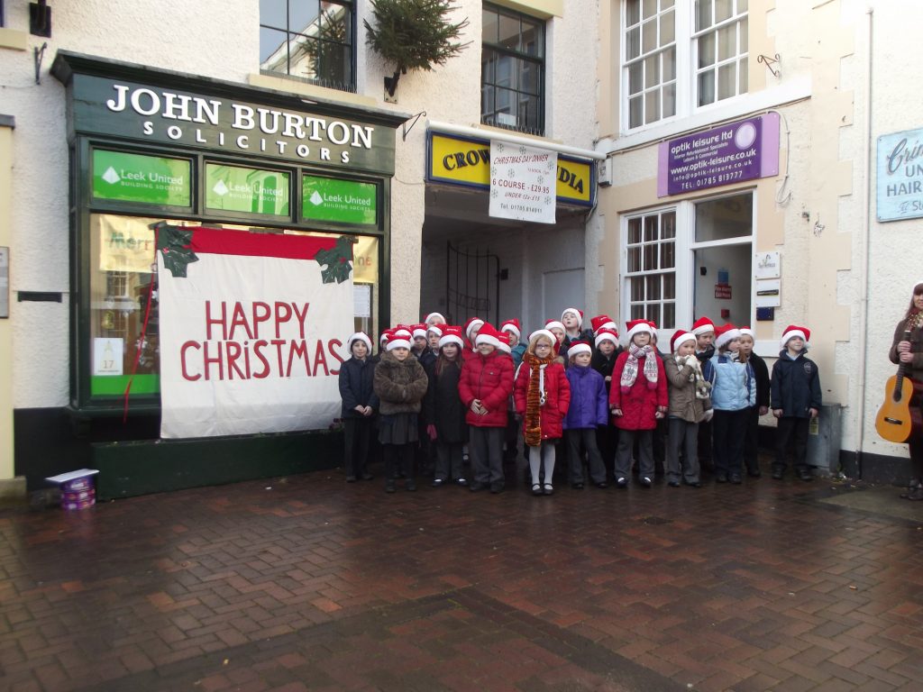 Window 17 - John Burton Solicitors with the Children of Pirehill First School